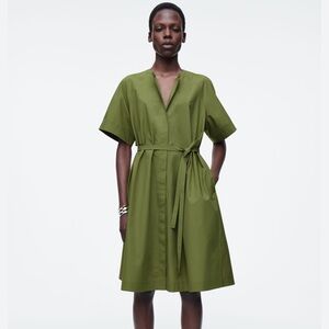 COS Raglan Sleeve Cotton Midi Dress